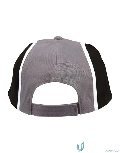 Gray and black tri-colour cap perfect for uniforms and workwear casual style