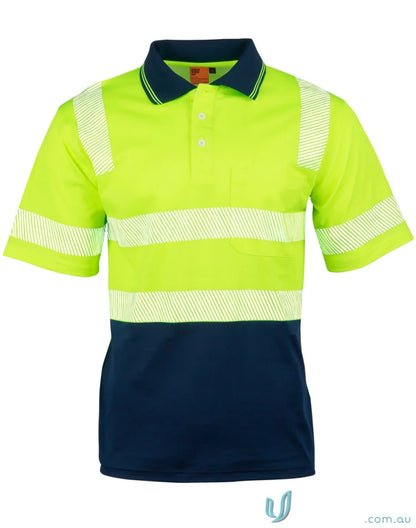 Two-tone high-visibility truedry® Biomotion Safety Polo shirt for safety and comfort