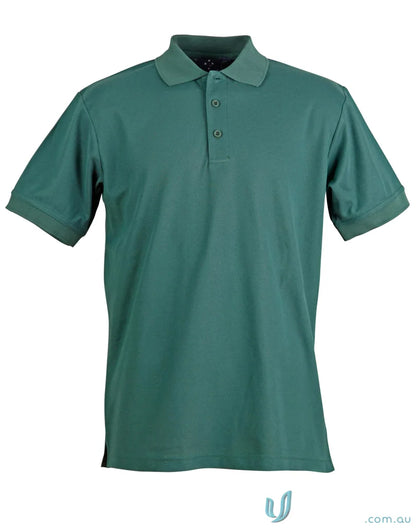 Green polo shirt from Winning Spirit TrueDry Connection Pique Polo collection