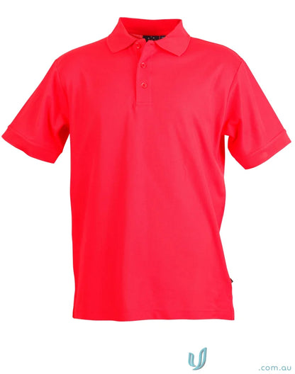 Bright red Winning Spirit TrueDry Connection Pique Polo shirt for active wear