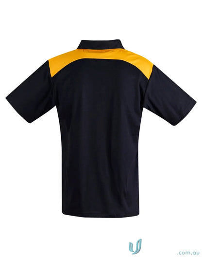 Black and gold Truedry Winner Polo shirt, perfect short sleeve polo for winning spirit