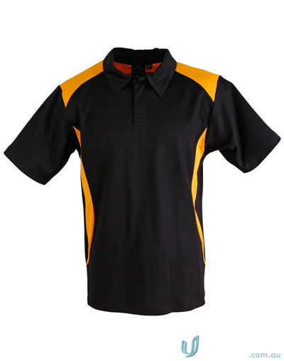 Black and gold Truedry Winner Polo shirt quick-drying short sleeve polo for winning spirit