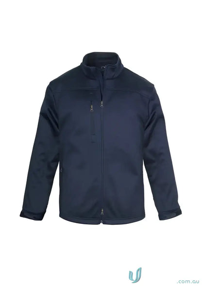 Dark blue Biz Collection Mens Softshell Jacket J3880 with Biz Tech™ fabric and zip pockets