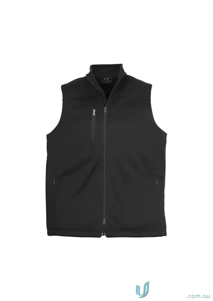 Men’s softshell vest from Biz Tech™, stay warm in this black full-zip vest