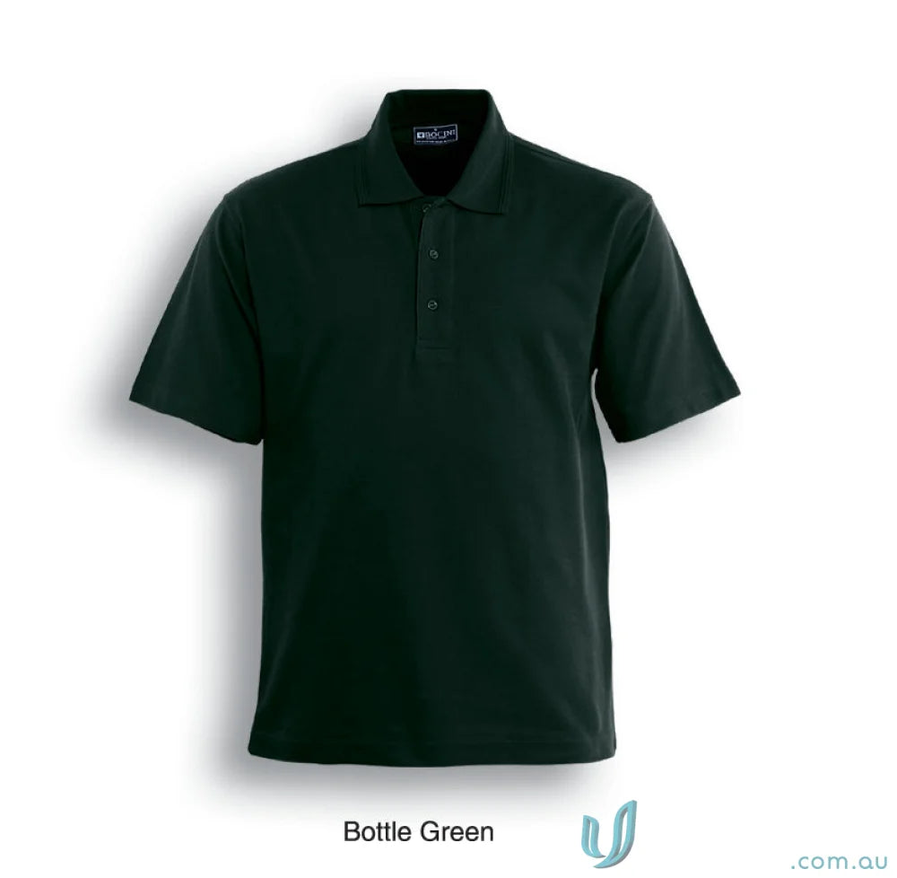 Bottle green basic polo shirt perfect for uniforms and workwear styles