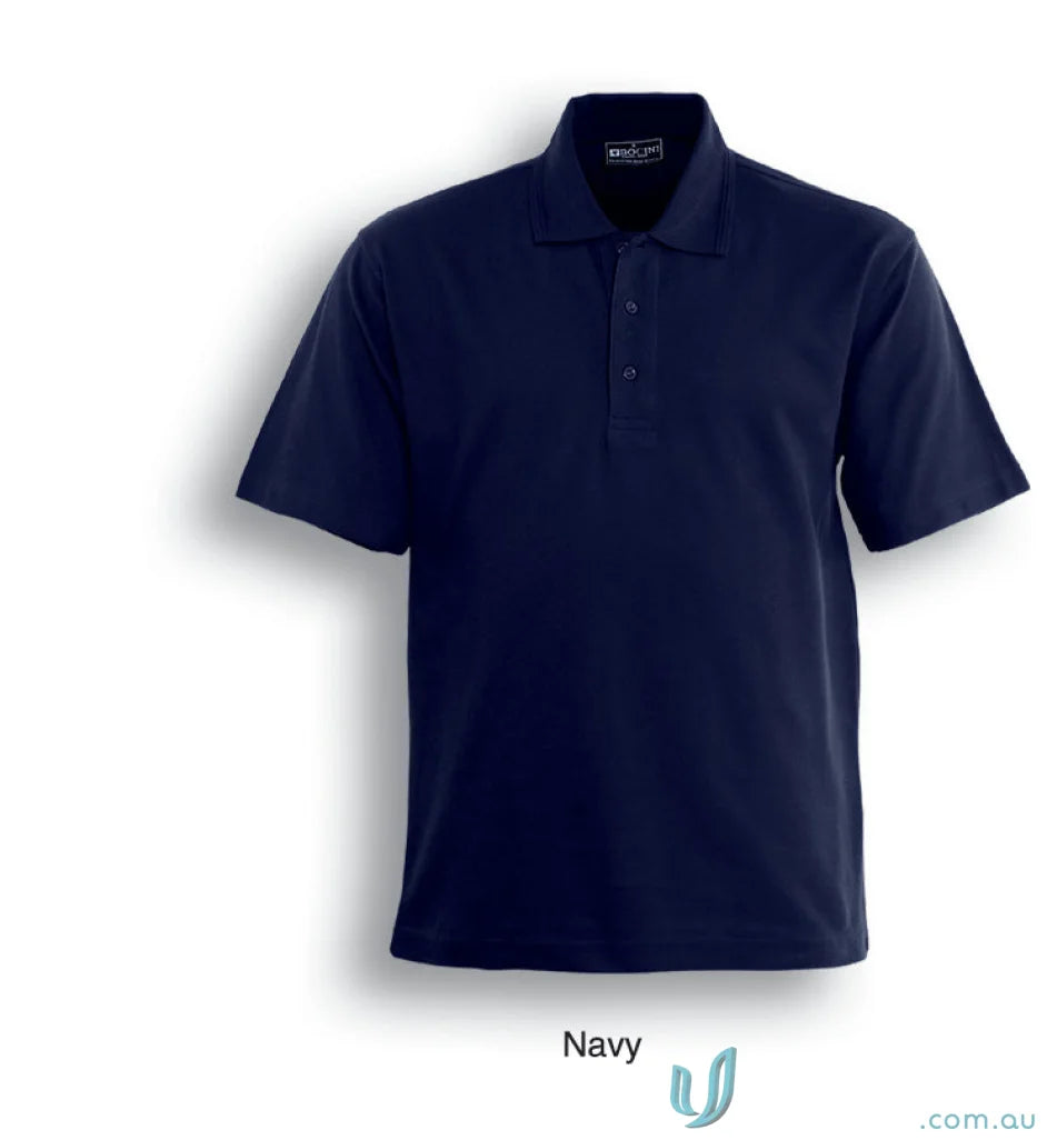 Navy blue polo shirt from Basic Polo collection, perfect for uniforms and workwear