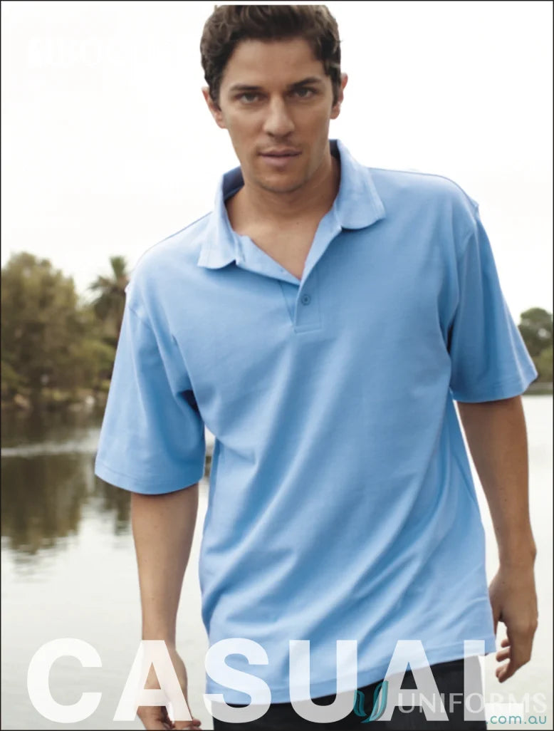 Light blue basic polo shirt from Unisex Basic Polo, perfect for uniforms or workwear