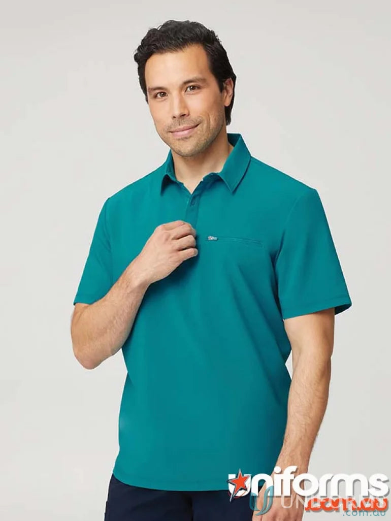 Teal city active stretch polo shirt perfect for workwear or uniforms
