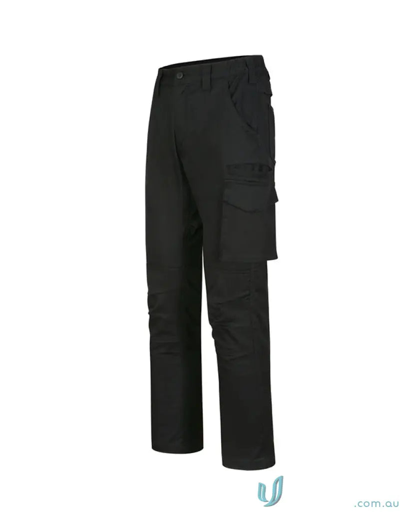 Black black cargo pants from Unisex Cotton Stretch Rip-Stop Work Pants collection
