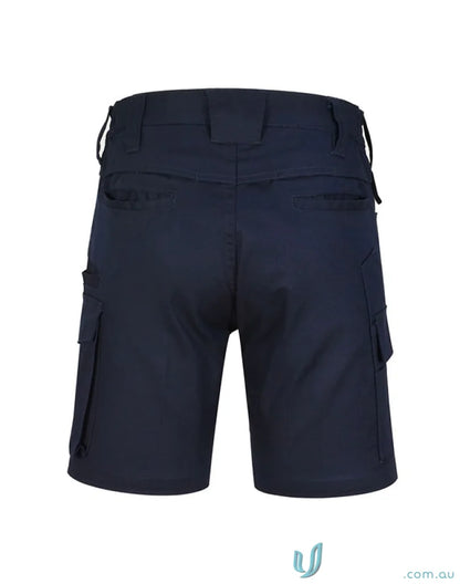 Navy blue unisex cotton stretch rip stop work shorts WP27 unisex cotton