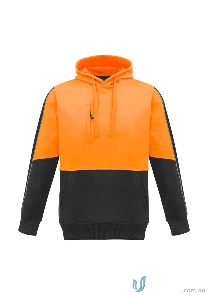 Orange and black Vis Pullover Hoodie from Syzmik Unisex collection
