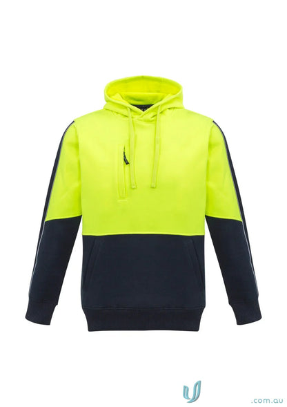 Syzmik Unisex Two-Tone Vis Pullover Hoodie for high visibility comfort