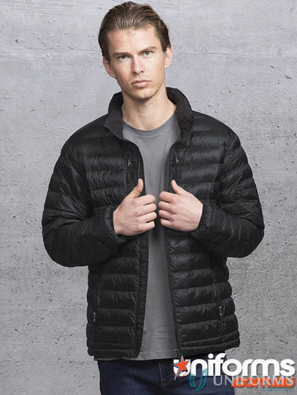 Unisex Mogul Puffa Jacket black with super packable lightness for chilly days