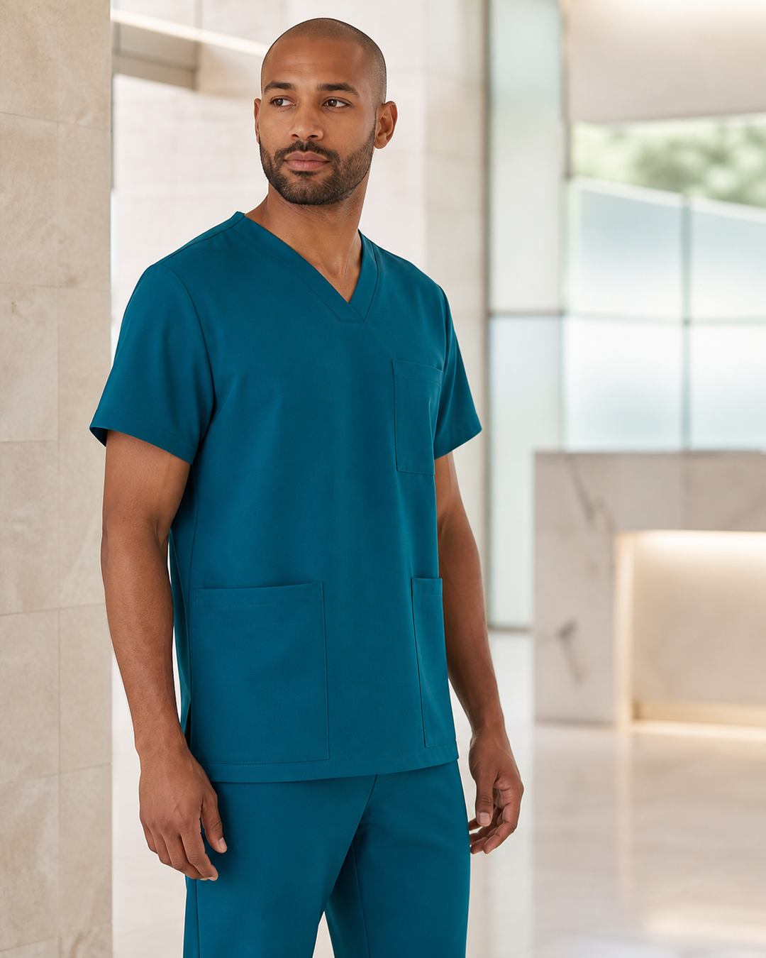 Unisex Pulse V-Neck Scrub Top