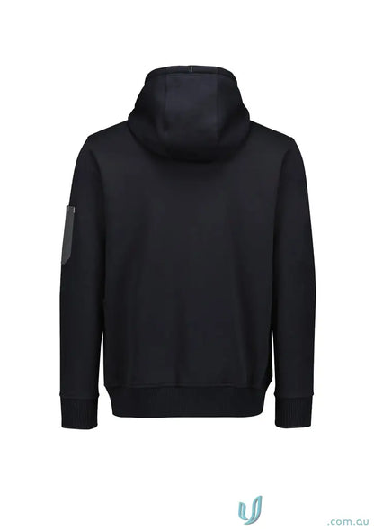Black Black hooded sweatshirt from Unisex Zip Front Multi Pocket Hoodie for hardworking heroes