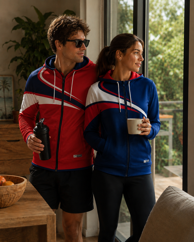 JK-C110 Custom Hooded Track Jacket