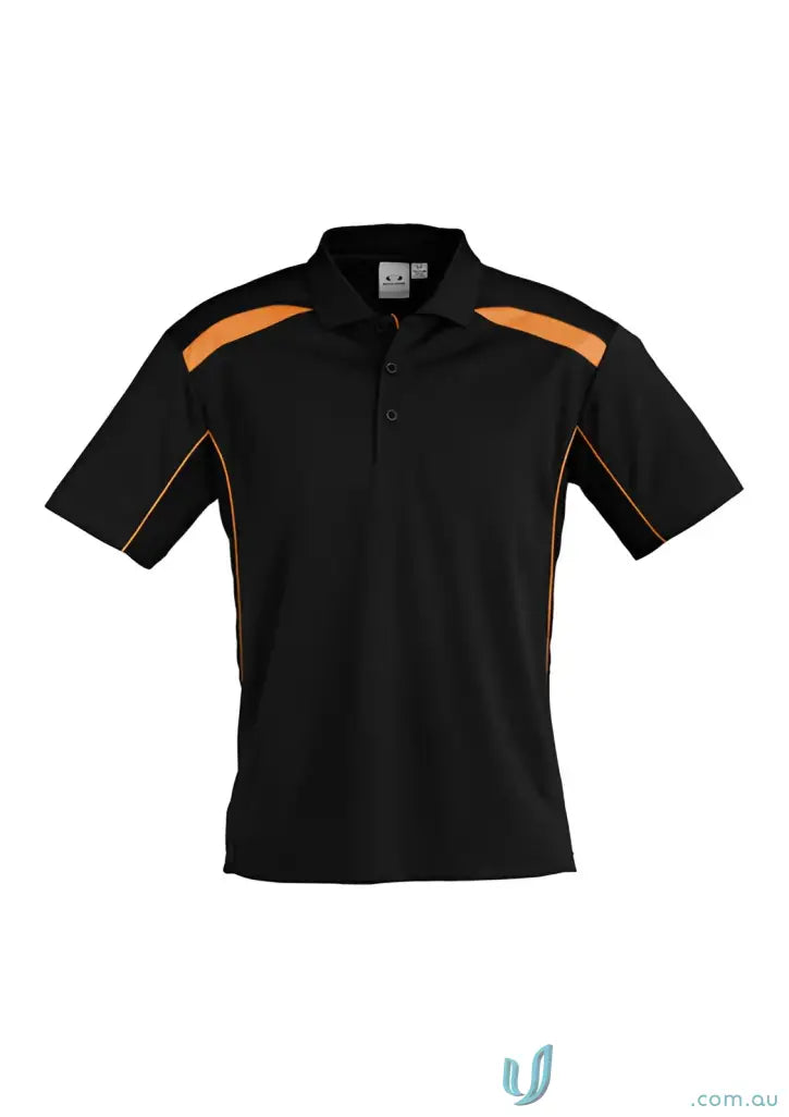 Black and orange utd polo p244ms from Modern Fit Biz Collection United Polo