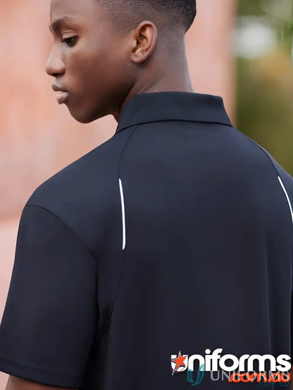 Black polo shirt from United Polo collection in modern fit Biz Collection Utd polo P244MS