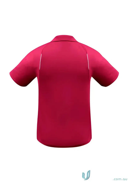 Red polo shirt from United Polo’s modern fit biz collection and utd polo p244ms