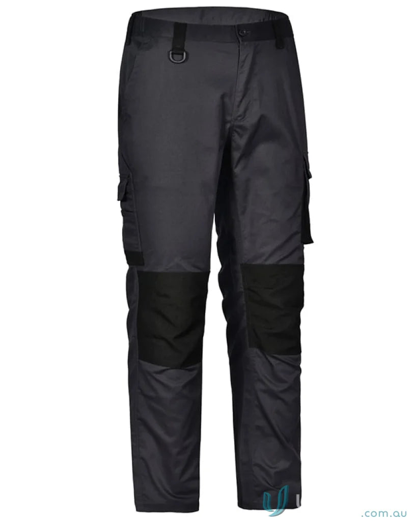 Dark grey Utility Stretch Cargo Work Pants with reinforced knees and cargo pockets