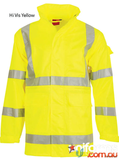 Bright yellow VIC Rail SW75 safety jacket with bio motion reflective and waterproof Oxford shell