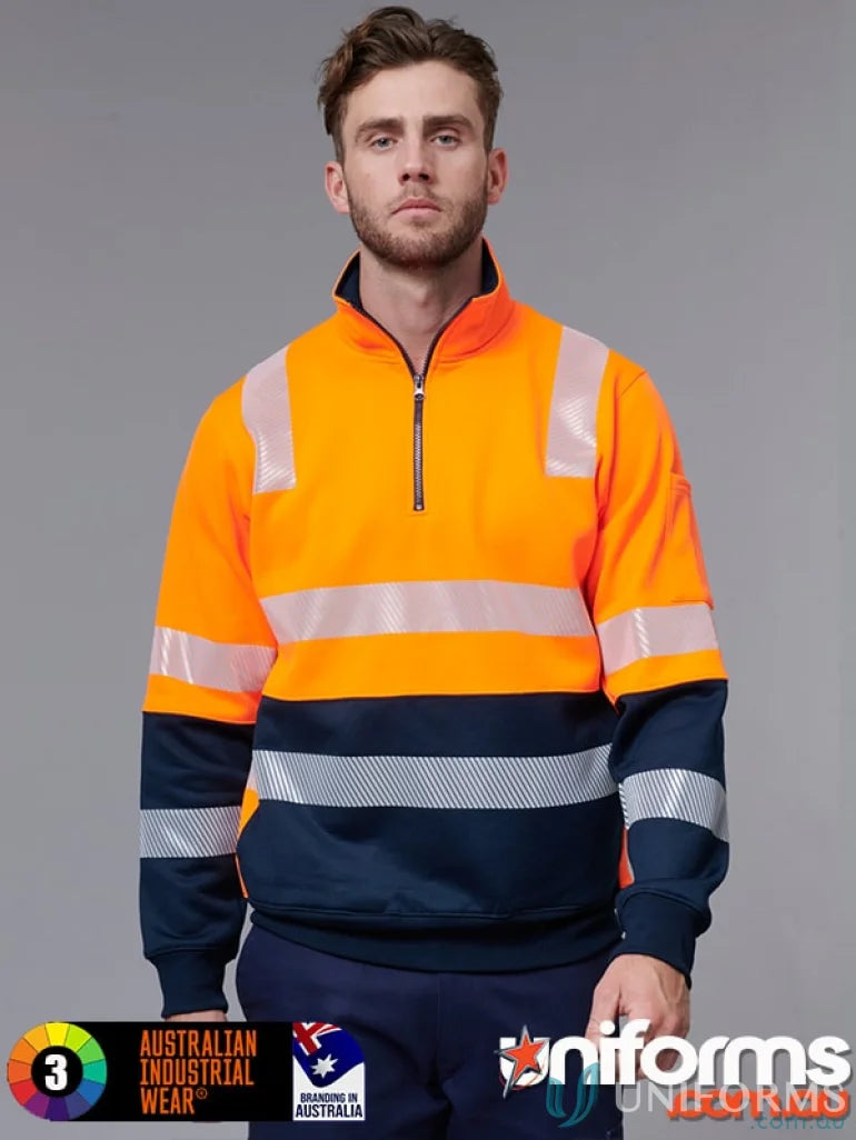 VIC Rail Rail Hi-Vis Jumper featuring high-visibility work sweatshirt for safety