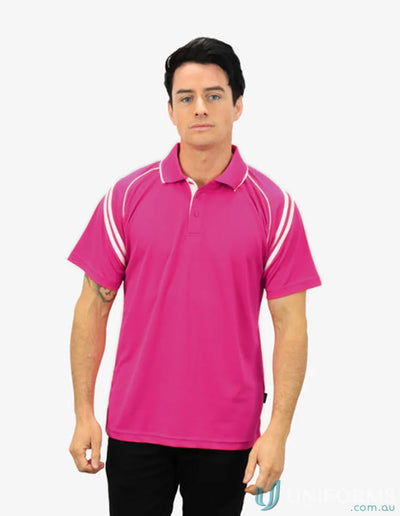 Man in Viper SS Polo showing cooldry moisture management technology for all-day dry feel