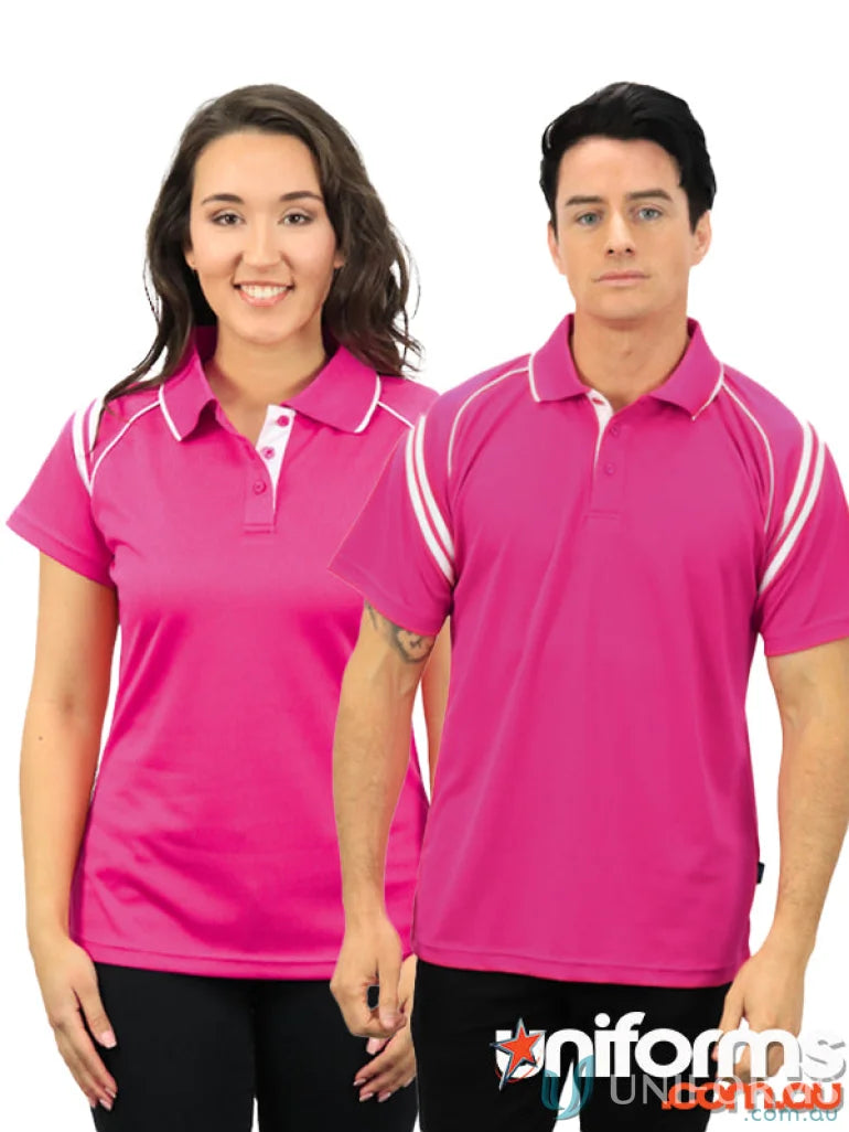 Matching pink Viper SS Polo shirts with CoolDry moisture management tech for extra comfort