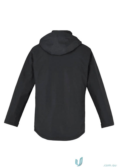 Black hooded waterproof eclipse jacket with luxury quilted lining for men’s style