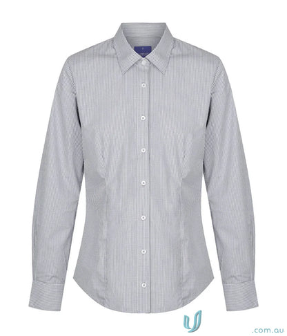 Westgarth Gingham LS Shirt with long sleeve, easy iron silky feel and stripes