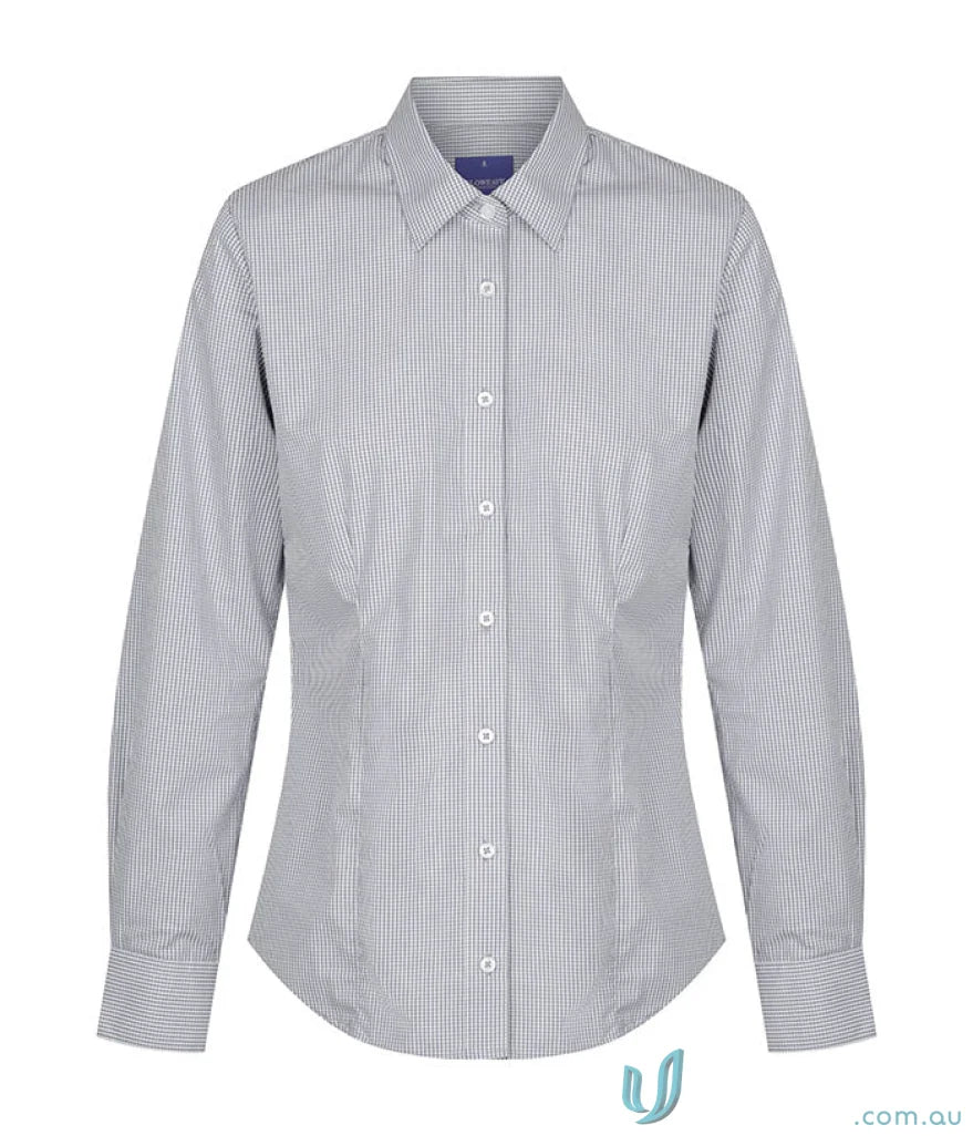 Westgarth Gingham LS Shirt with long sleeve, easy iron silky feel and stripes