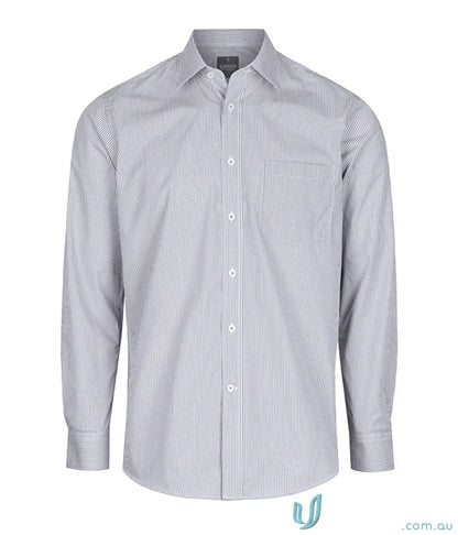 Westgarth Gingham silk protein shirt, easy iron long sleeve dress shirt