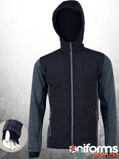 Winnig Spirit Ladies Bristol Jacket with black hood and gray sleeves for women