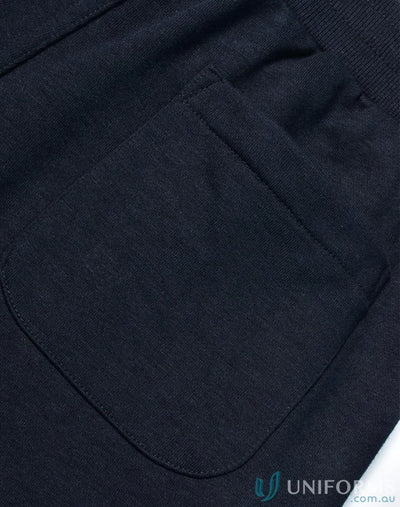 Navy blue sweatpants pocket on Winning Spirit Adults French Terry Track Pants