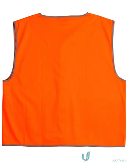 Orange safety vest from Winning Spirit AIW HiVis 120gsm for safety and visibility
