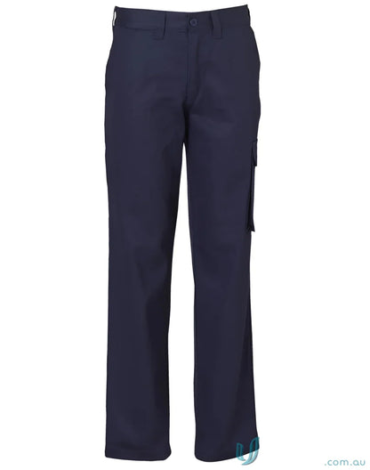 Navy blue spirit aiw ladies heavy cotton cargo pants for a stylish casual look