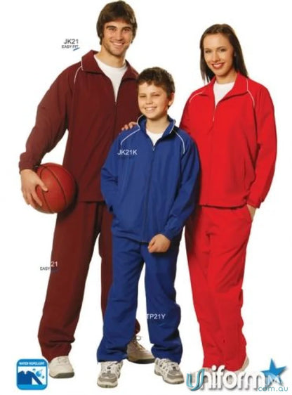 Family wearing matching unisex champion’s Winning Spirit Track Jacket for a cool look