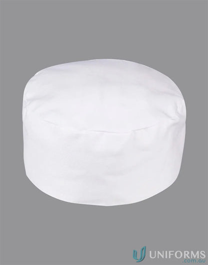 White chef’s hat from Winning Spirit Chefs Cap for a professional appearance