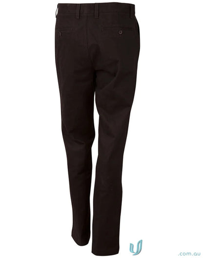 Black casual pants from Winning Spirit Chino collection, perfect for m9360 men’s chino style