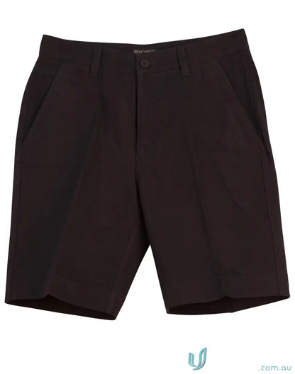Men’s black spirit chino shorts with pockets for all-day comfort and casual style