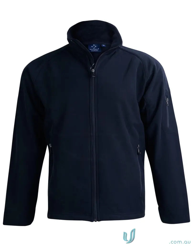 Navy blue jk23 men’s softshell high-tech jacket with wind resistance for tough workdays