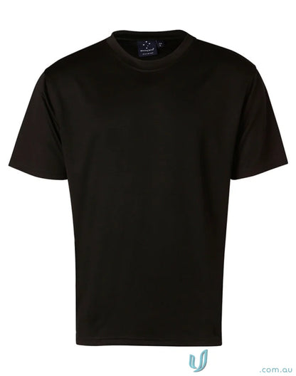 Black short-sleeved t-shirt from Winning Spirit Kids Spirit Kids CoolDry line ts23k