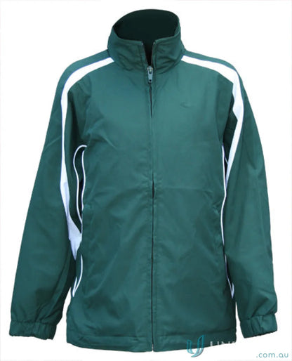 Green and white kids legend Winning Spirit Kids Warm Up Jacket for active wear
