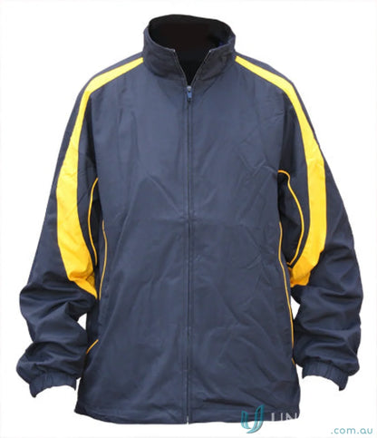 Kids legend navy and yellow Winning Spirit Kids warm-up jacket for active play