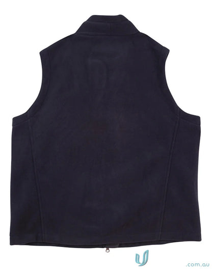 Navy blue Winning Spirit Kids Micro Bonded Polar Fleece Vest for kids
