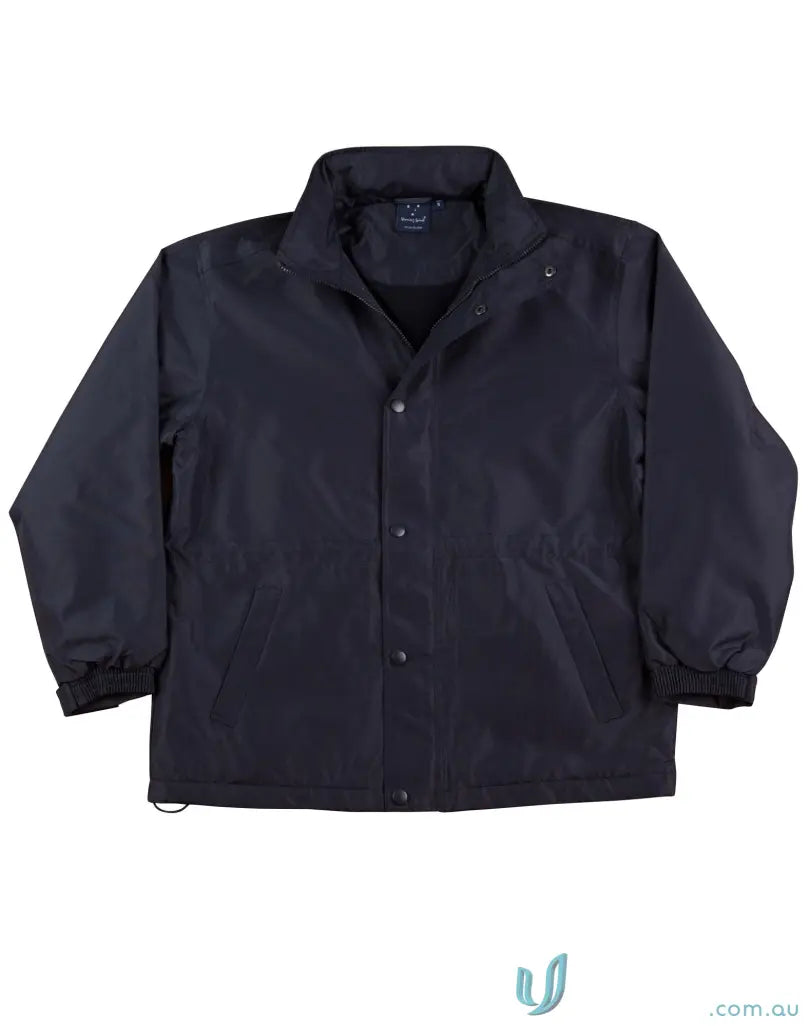 Dark-colored Kids Stadium Jacket from Winning Spirit Kids, JK01K outdoor style