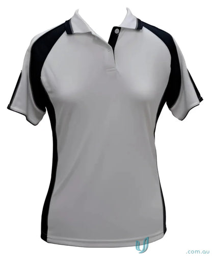 White and black ladies cooldry Winning Spirit Ladies CoolDry Alliance Polo shirt image