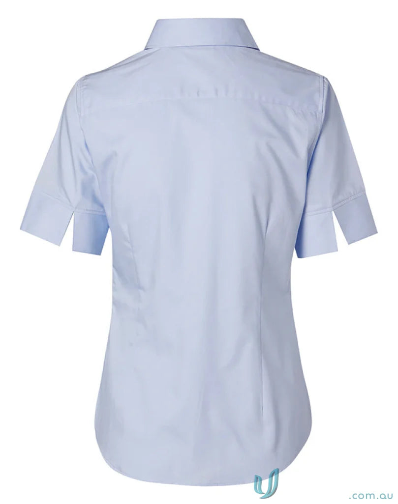 Light blue light-weight lady’s fine twill shirt from Winning Spirit Ladies M8030S