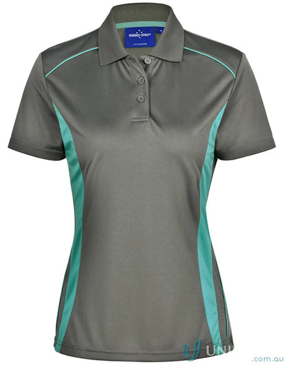Winning Spirit PS80 Pursuit Polo Lady in grey with turquoise accents for women