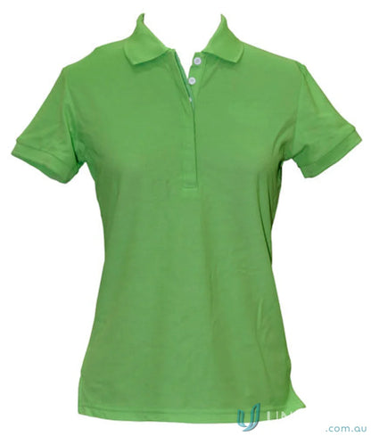 Green polo shirt from the Winning Spirit Ladies TrueDry Connection Polo collection